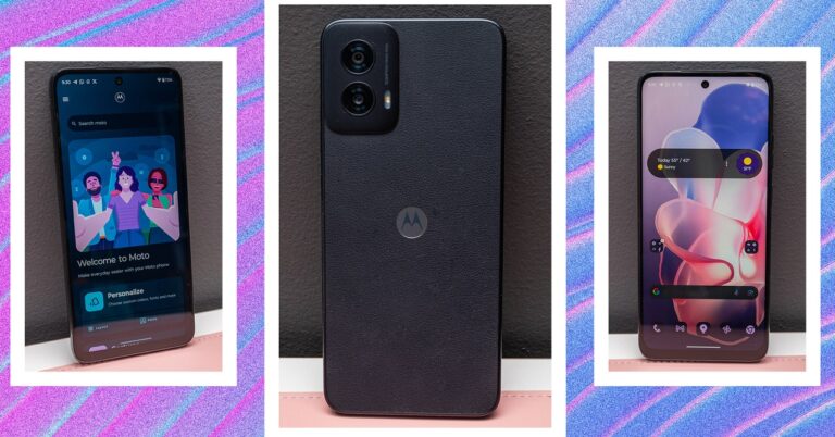 Motorola Moto G Power 5G 2024 collage SOURCE Julian Chokkattu
