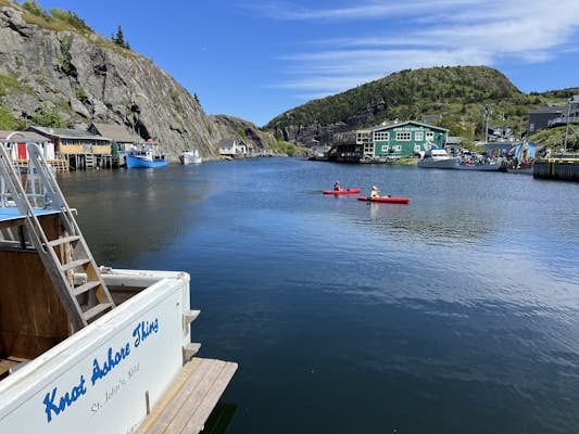 Jess kayaking in Newfoundland