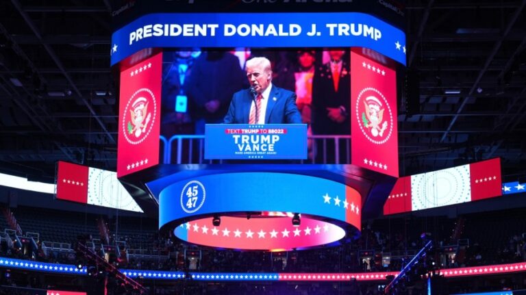 Trump victoryrally AP