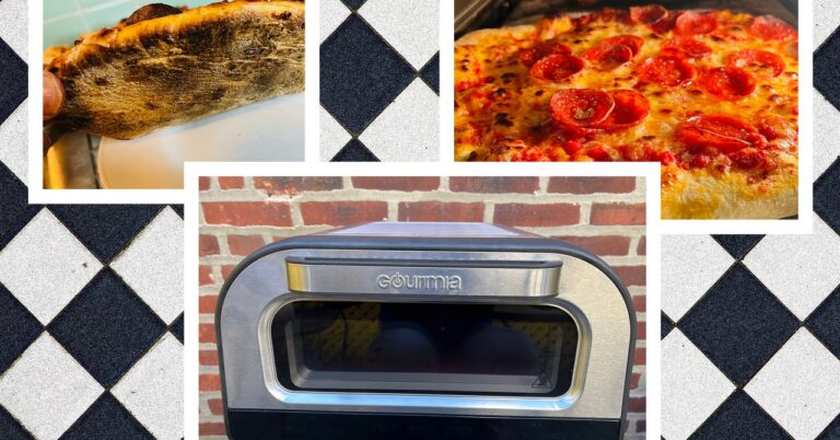 Gourmia All In One Pizza Oven and Air Fryer Reviewer Collage 022025 SOURCE Matthew Korfhage